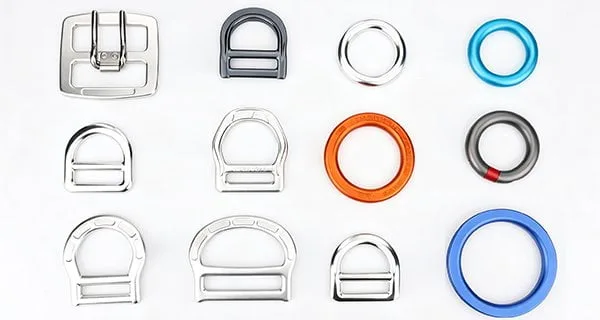 Load-bearing O-rings and D-rings for fall protection systems